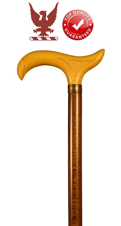 Boxwood Handle Walking Stick on a Beech Shaft